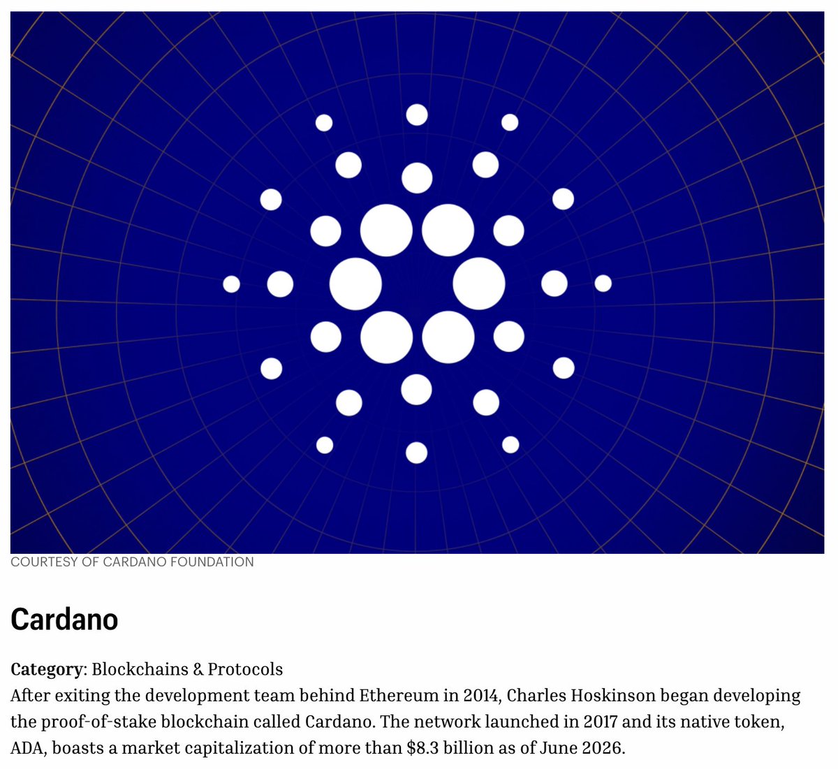 0xNairolf's tweet photo. cardano is in the "30 fortune crypto innovators"

this is not a joke 🤣🤣🤣 https://t.co/CmdOC0Kcmc