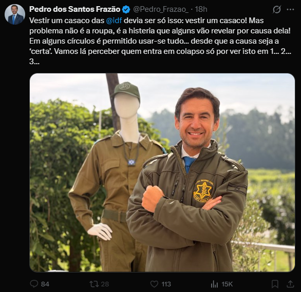 FredericoIngles's tweet photo. O Chega é o Partido de Israel a fingir que é de Portugal https://t.co/AO7FzB7mN2
