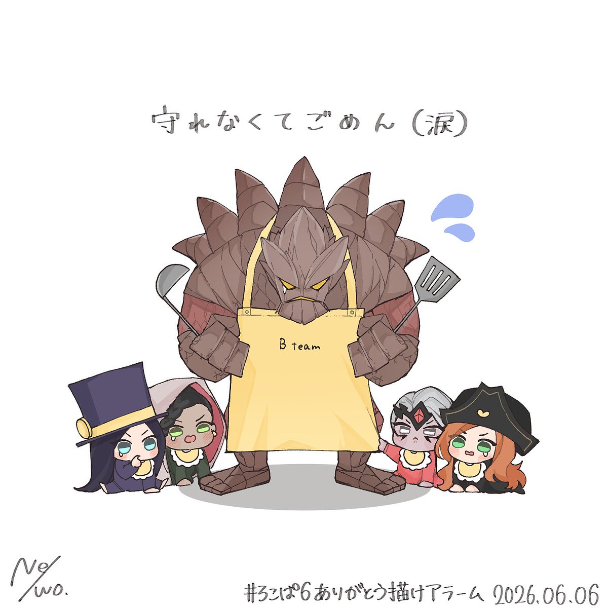 Nelwozzz's tweet photo. #ろこぱ6ありがとう描けアラーム
負債①マルファイトを使って負けました😿
俺のバブたちを守れなかったヨ…涙 https://t.co/juKX0GC29I