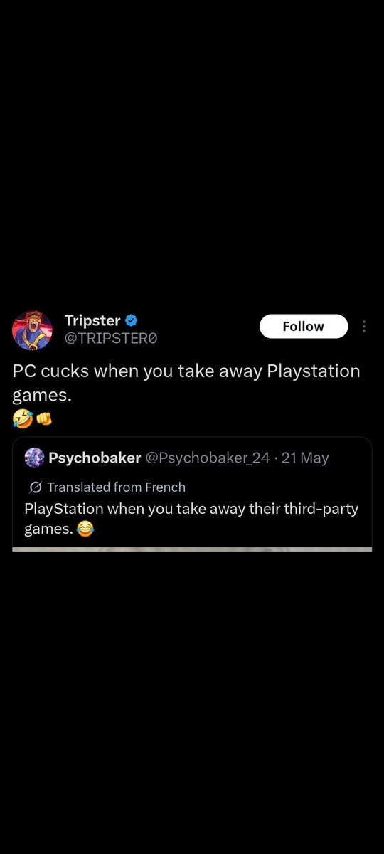 InfernoDrgon's tweet photo. @TRIPSTER0 So you're a cuck then? https://t.co/314OeTZHkz