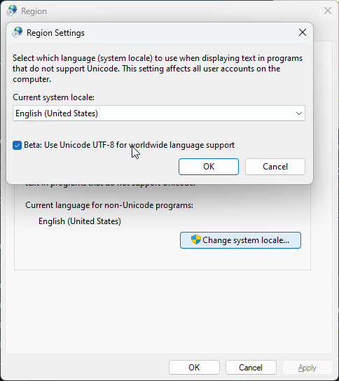 iRacingSupport's tweet photo. Members who are having issues loading the sim after the Season 3, 2026 update, please enable Beta UTF8 in the location below, then restart your PC.

. Press the Windows Key
. Search for "Region"
. Select the Administrative tab
. Click "Change system locale"
. Enable Beta UTF8 https://t.co/WtyvSNwJ1w