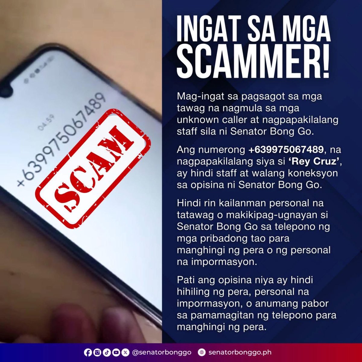 SenatorBongGo tweet picture