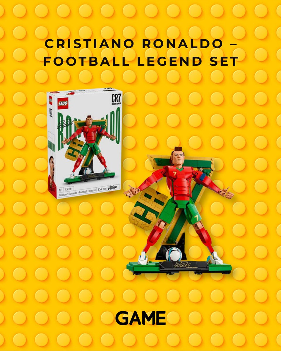 GAMEdigital's tweet photo. 🏆 The World Cup is finally here! 🏆

Kick off the tournament with our brand-new LEGO Football collection, available in-store and online now.

⚽ FIFA World Cup Official Trophy

⚽ Cristiano Ronaldo – Football Legend

⚽ Lionel Messi – Football Legend

⚽ Lionel Messi – Soccer Highlights Building Set 

⚽ Vini Jr. – Football Highlights Set

⚽ Football 3D Display Model

Whether you're backing your nation or building your football collection, these sets are the perfect addition for any fan.

https://t.co/kHhWfPsnn6