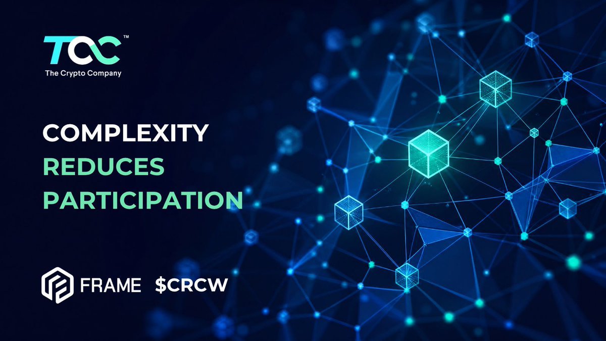 TheCryptoCo's tweet photo. A retail brand launches a blockchain-based rewards program. 

Customers discover their assets only work inside one ecosystem unless they navigate bridges, wallets, and transfers manually. 

Complexity can reduce participation.

$CRCW https://t.co/DkYUv8TyNv