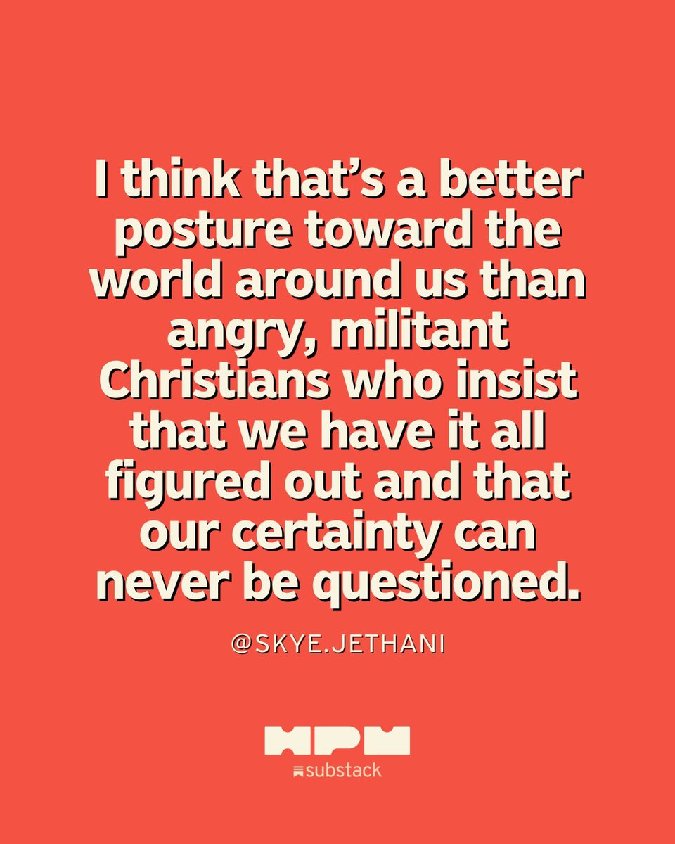 HolyPost_Media's tweet photo. In: humility, curiosity, welcome
Out: certainty, domination, power
@skyejethani https://t.co/fk5ynLf2aD