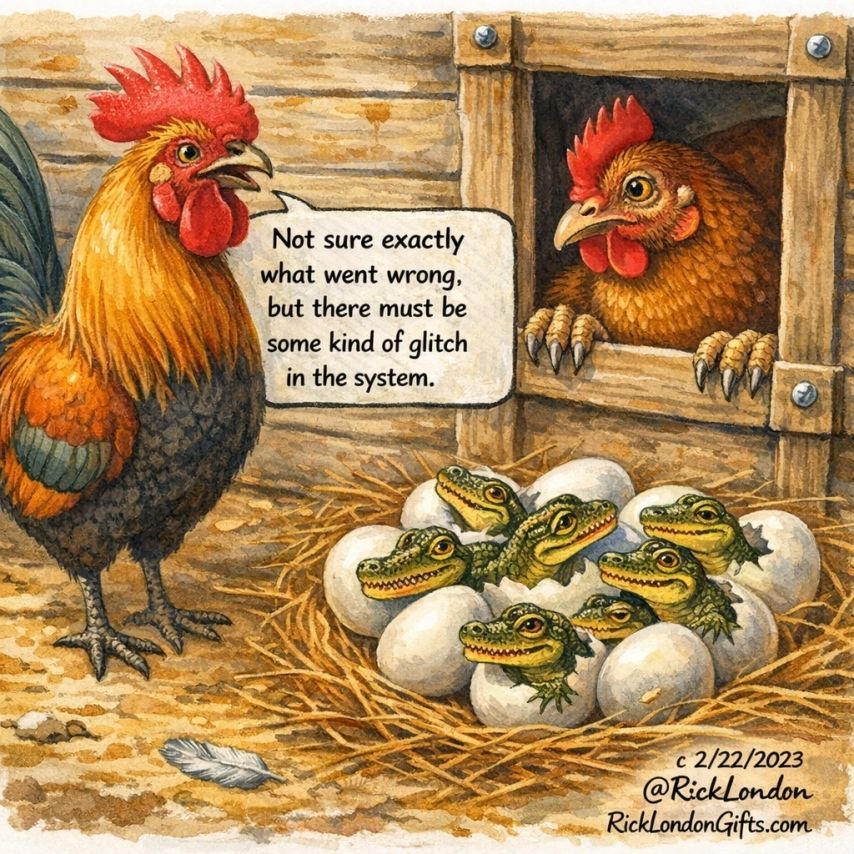ricklondon's tweet photo. 🌞 Summer sale happening now—25–40% OFF storewide through June 15! No code needed. Snag a fun find: t-shirts, stickers, office gear &amp; home decor at https://t.co/LlVioOiBsl 🛍️🔥 #tshirts #homedecor #chicken #eggs #alligators https://t.co/aZcr2Km3eZ