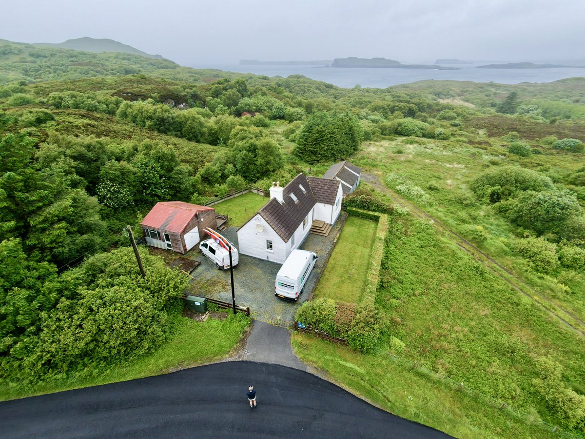 LifeAfloat's tweet photo. On a dreich day I arrived on the Isle of Skye and received the keys to my new home from the previous owners. It’s so wonderfully peaceful. I shall be extremely content and settled here. The sea is only two minutes walk away! https://t.co/V5lMBUZvvf