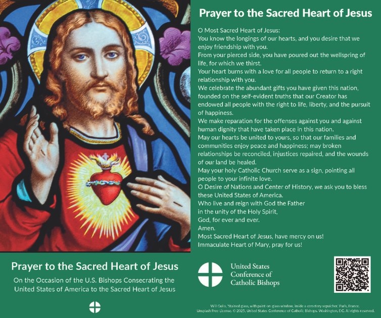StMunchin's tweet photo. Let us pray to the Sacred Heart of Jesus on this day of consecrating the United States to Him. https://t.co/HBfw3K2FzR