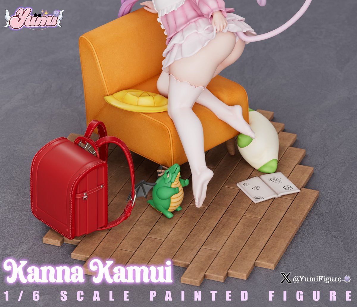 YumiFigure's tweet photo. The tail is specially designed to be super cute. The small accessories on the base can be placed however you like https://t.co/dDBt4YLi5P