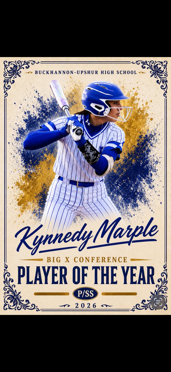 kmarple10's tweet photo. I was blessed to be voted Big X Conference Player of the Year for this HS Season! Big thanks to God, my teammates and my coaches. @TeamPAMendel @teampafastpitch @CoachScoone @Jess_Odonnell88 @EKinberger @rwwagner @AlliRobinson2 @mzerkleee @coach_kgreen @MRhodesSmith @WVDealers https://t.co/7hqoyw0ZD5