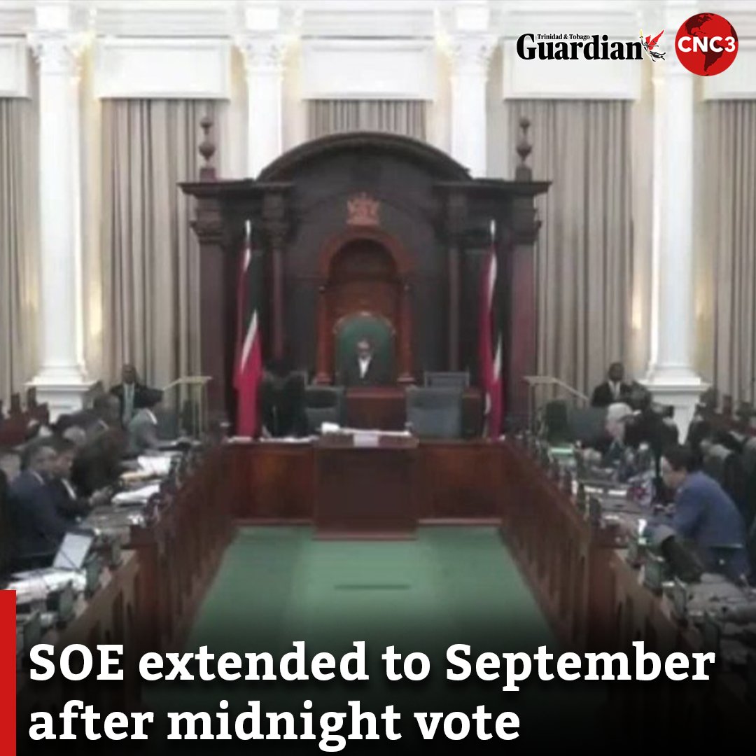 CNC3TV's tweet photo. The State of Emergency (SoE) has been extended until September after the Government secured a majority vote in Parliament shortly after midnight on Thursday.

For more: https://t.co/xWR2MxpG5M https://t.co/zhofZyot4p