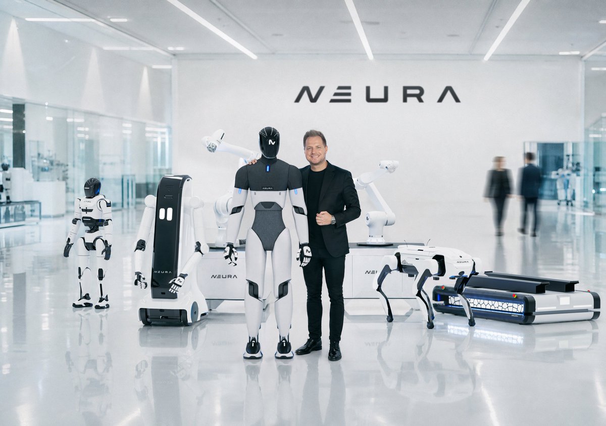 NEURARobotics's tweet photo. We are proud to announce a landmark Series C financing with a total round size of up to $1.4 billion to accelerate our mission of building the world’s leading Physical AI platform. Read the full story here: https://t.co/egObijGcZ4 https://t.co/lNZ4DDBPmx