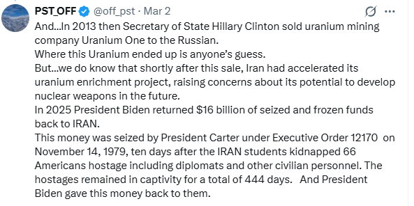 off_pst's tweet photo. @WWG1WGA_QQ My post back on MAR02, Seems plausible now https://t.co/yGNyiYHcWD