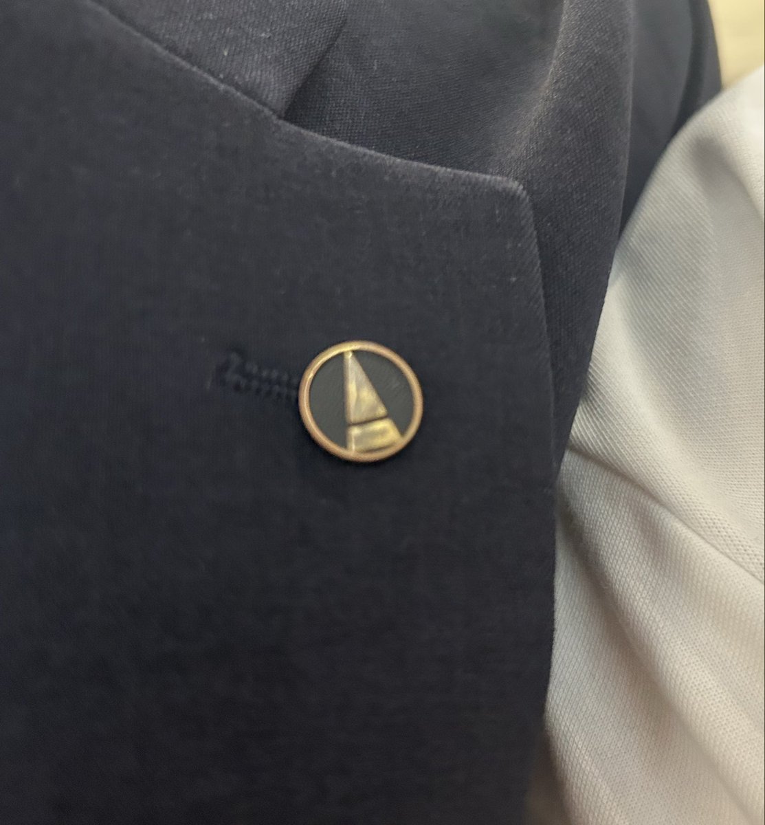 3ya5ma's tweet photo. 建築士バッジを初めて見ました👀カッコよくて憧れ…る？
なお、持ち主の方はわざと汚して貫禄つけたりはしてないそうです。 https://t.co/wEvi5rJpGy