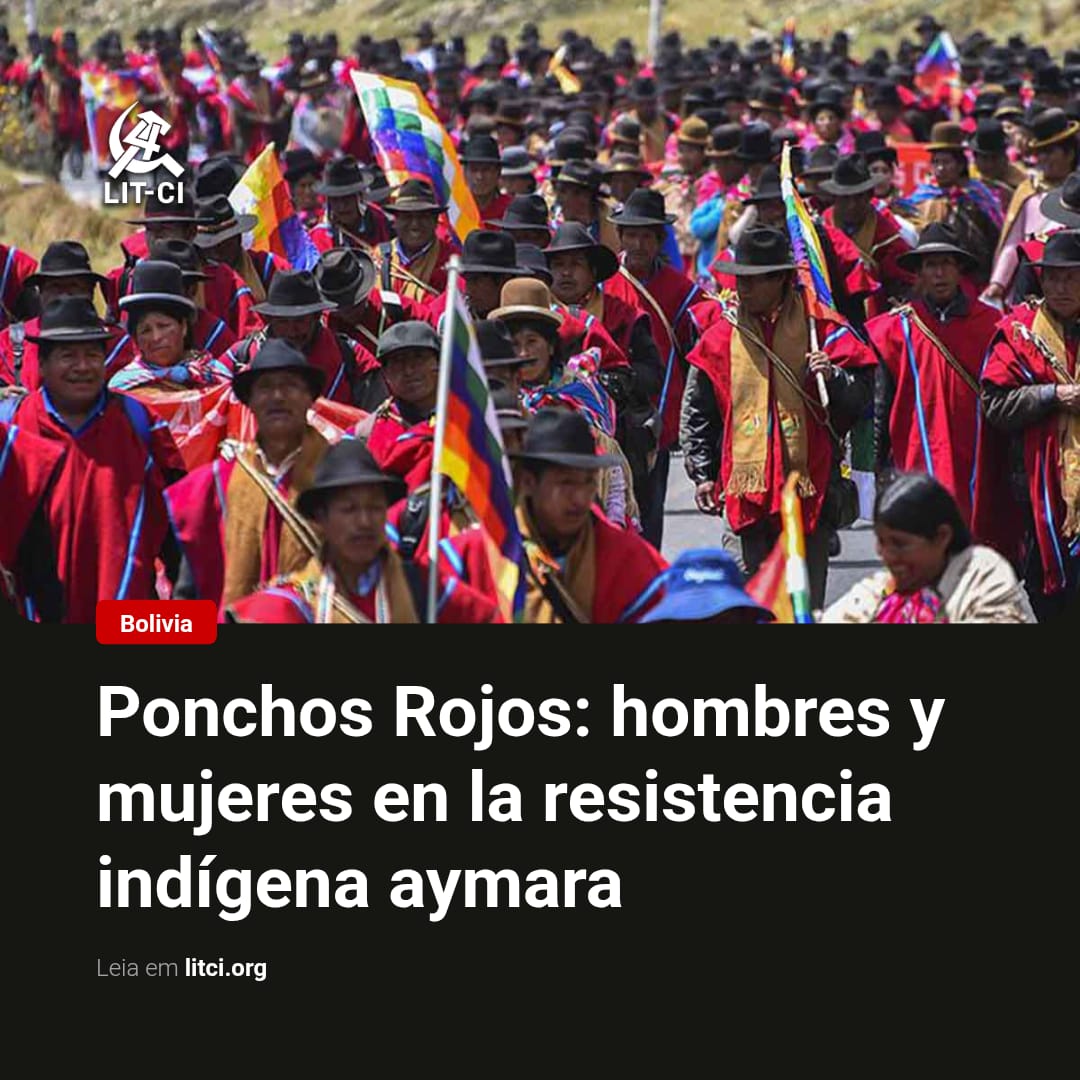 LITCI's tweet photo. 🇧🇴 Bolivia | Ponchos Rojos: hombres y mujeres en la resistencia indígena aymara
Les Completo:
https://t.co/LMiAJNSHqx https://t.co/in1jWqjgIG