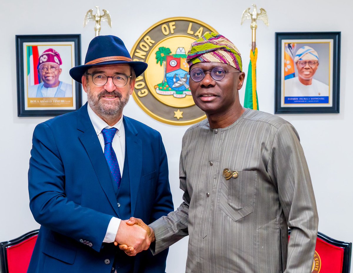 jidesanwoolu's tweet photo. I received the Consul General of the Federal Republic of Germany, Mr. Daniel Krull, on a courtesy visit at Lagos House, Marina.

We discussed practical partnerships in key sectors such as technology, renewable energy and vocational training, which are essential to creating real opportunities for our young people.

Lagos is the economic hub of West Africa, and we are committed to creating an environment where international partnerships can flourish.