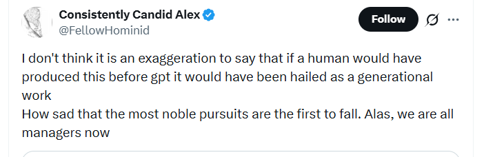 LukeBrake's tweet photo. There's no way for this not to sound rude, but y'all need to go read an actual poem by a human. This machine poem is awful, and it's embarrassing that you like it. 
https://t.co/YM2vnIs1vr https://t.co/MBAzcWMROM