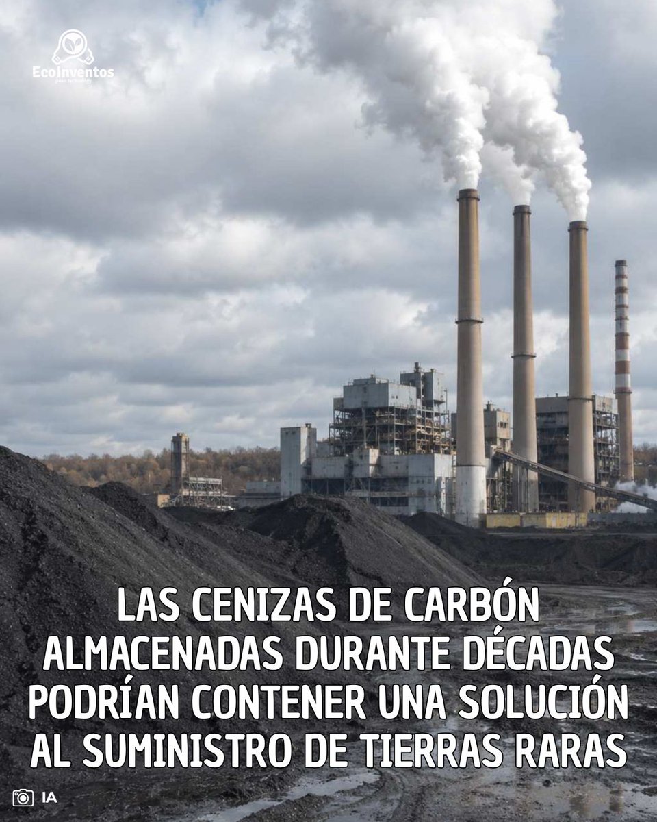 EcoInventos's tweet photo. Las cenizas de carbón almacenadas durante décadas podrían contener una solución al suministro de tierras raras.

https://t.co/Ev2T93o41R https://t.co/kGYKPxlENV