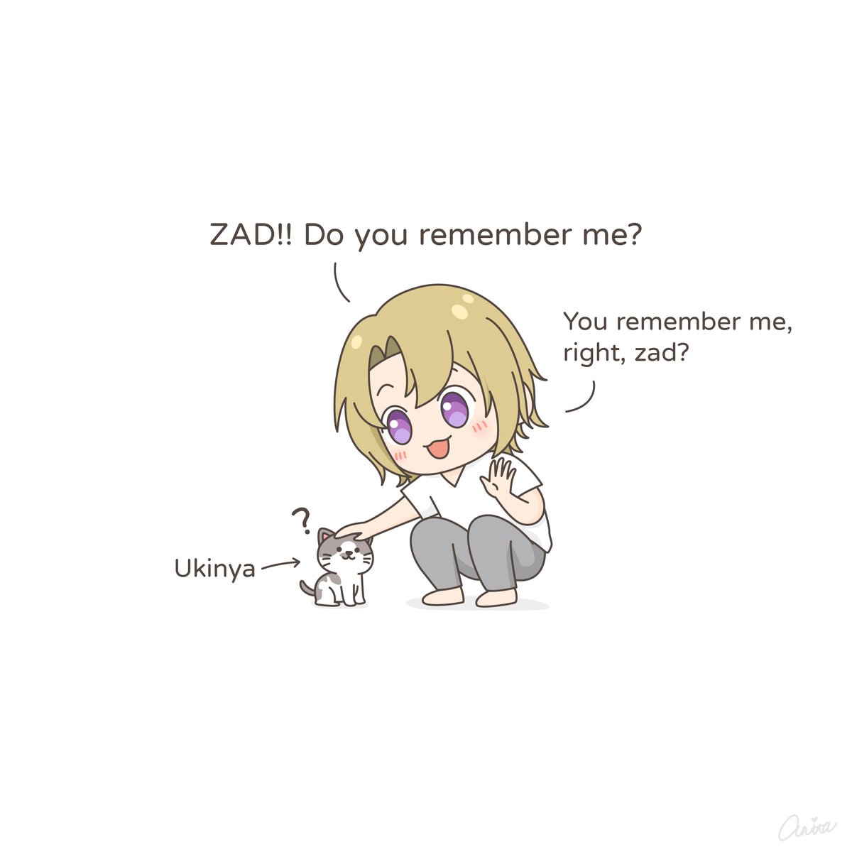AnitaWang_love's tweet photo. Hello zad!!✨😊🫳🐱
 #drawluca https://t.co/OlofwFV8Gj