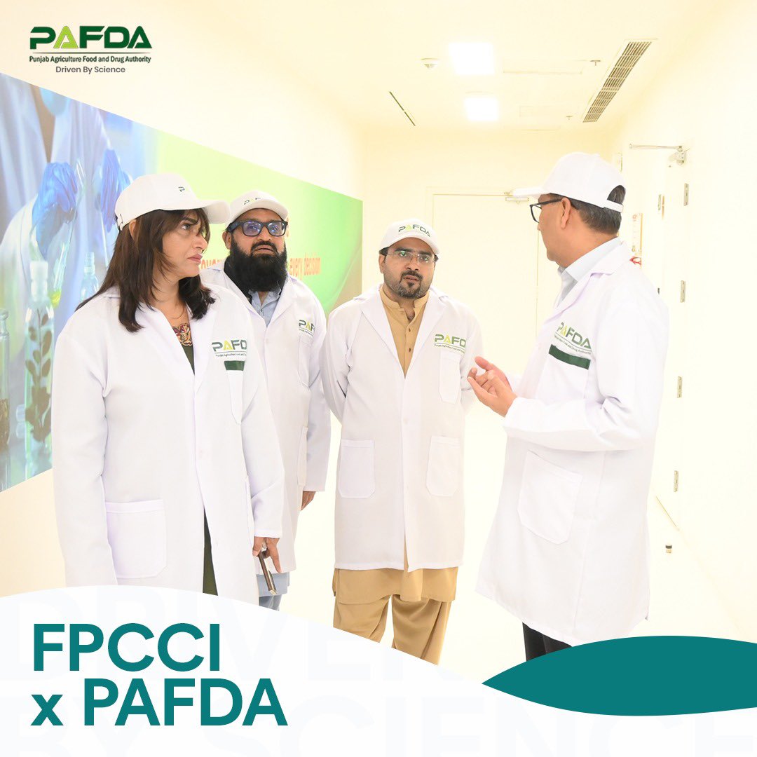 PAFDA_Official's tweet photo. The visit served as an interactive and exploratory engagement, during which the delegation appreciated PAFDA’s capabilities in agriculture, food &amp; drug testing. They expressed keen interest in utilizing PAFDA’s services for bioequivalence studies, packaging material standards https://t.co/C7L0wOuegq