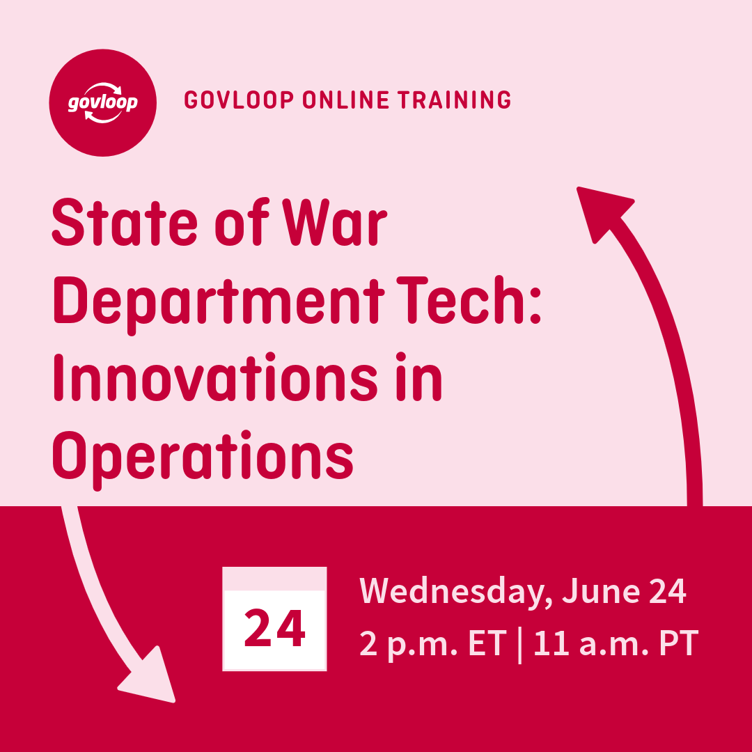 GovLoop's tweet photo. Join us on June 24 at 2 p.m. ET/11 a.m. PT for a practical session with Matthew Willis, Ph.D., Director, Army FUZE, on how emerging #tech is reshaping workflows across the DOW. 

👉 Register Now: https://t.co/ndlXymhv5n 

@seekr @RedHat @qlik https://t.co/FjooPd5WVg