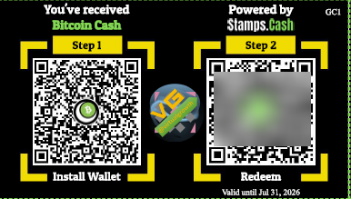 cashstamps's tweet photo. Another 60 CashStamps printed/funded and ready for disbursement thanks to @satoshi_vegas. BCH FTW!💚👊💪 https://t.co/e1hjov9OTC