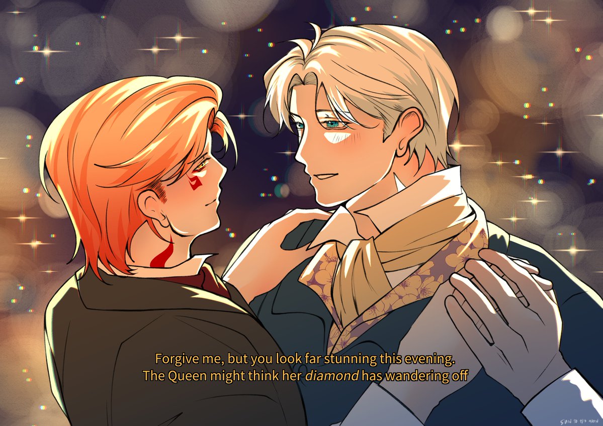 sun_to_his_moon's tweet photo. Bridgerton au #phaidei 
One dance between gentlemen https://t.co/jdbAUYjLZp
