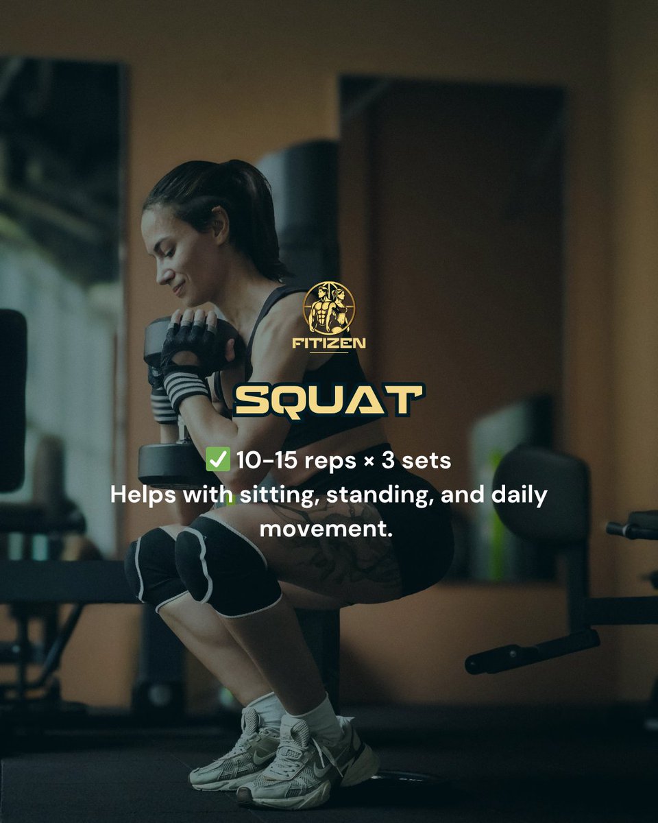 FitizenOfficial's tweet photo. These 5 basic movements already cover your full body and can be done anywhere with minimal equipment.

If you want guided workouts or proper form coaching, you can find certified trainers on the FREE Fitizen app 💪

#fyp #Gym #FitnessApp #PersonalTrainer #exercise https://t.co/70JhA7qtfL