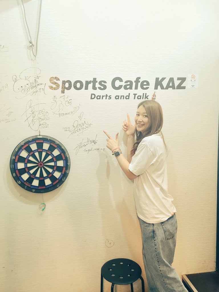 SportsK97089's tweet photo. 6月13日(土)のSports Cafe KAZ は
鎌田愛プロプレイヤーデー‼️
参加費 無料‼️
18:00～22:00までいます😁
ダーツにトークに盛り上がっていきましょー‼️ https://t.co/o8tgcpvP3N
