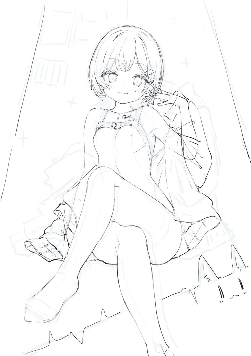74_coffee_'s tweet photo. 線画がすごくかわいくかけてると思うんだけどどうかな？ https://t.co/0xvG3iEfKl