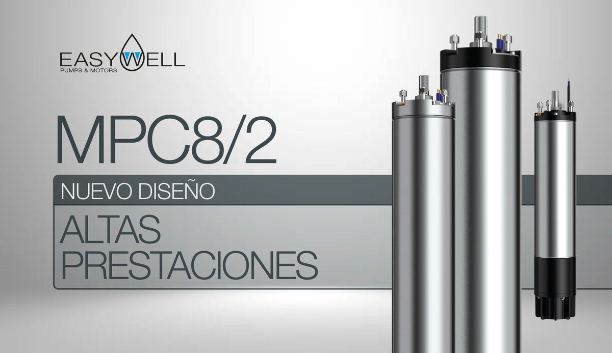 Bombelec's tweet photo. Caprari presenta los nuevos motores sumergibles de 8” serie MPC, diseñados para ofrecer un  rendimiento líder en el mercado, máxima fiabilidad y una extraordinaria  flexibilidad de uso.

Descubre todas las ventajas: https://t.co/h6QW4LXC5v

Consulta a https://t.co/0ZIKDaXQrc https://t.co/FIPoxEm8Pf