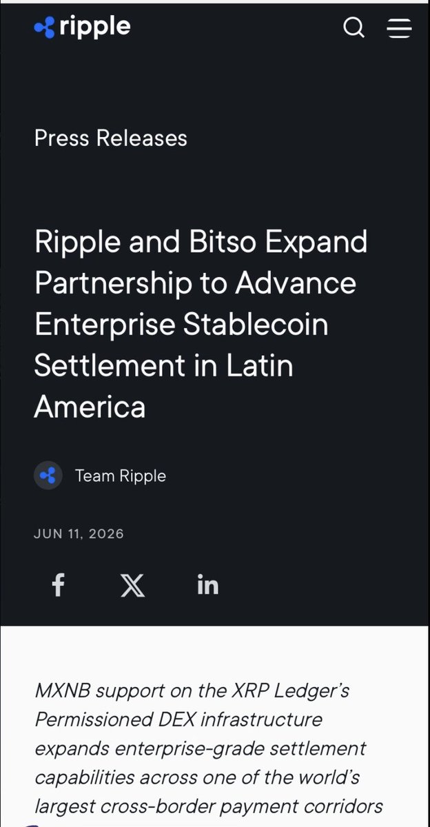 CDemanincor's tweet photo. 👀 Same day. Two major announcements.

@Ripple expands enterprise stablecoin settlement in Latin America through the XRP Ledger.

@hedera  announces real-time streaming cash flows for tokenized securities alongside Archax.

Tokenization.
Stablecoins.
Real-world assets.
Institutional settlement.