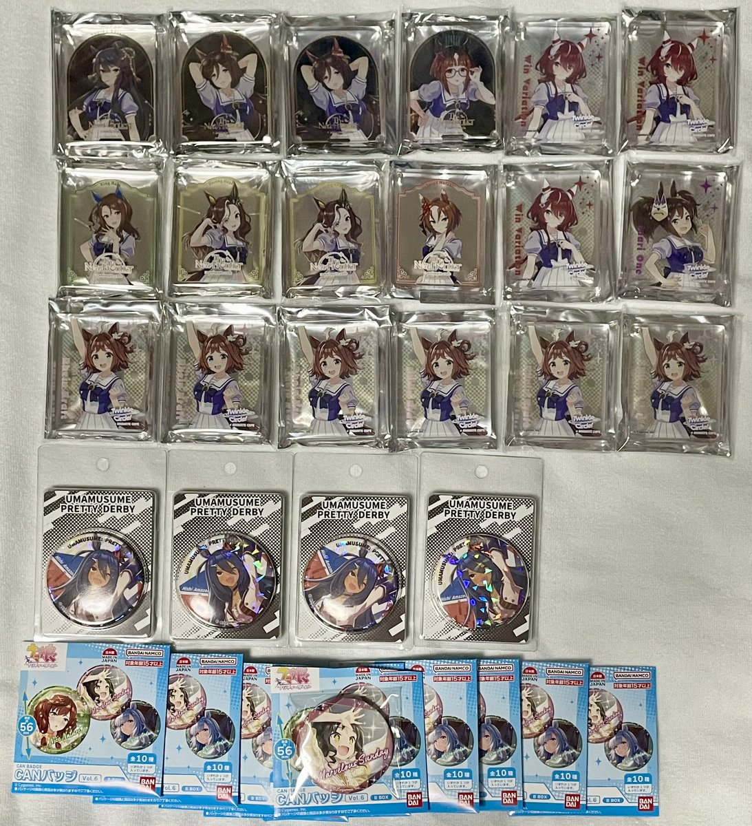 交換】#ウマ娘7th ウマ娘 コロッタ 缶バッジ アクリルコースター 紙