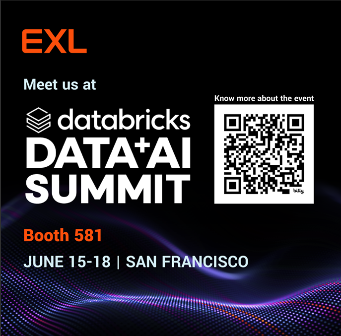 exl_service's tweet photo. Ready to make your enterprise data AI-ready? Join us at Databricks Data + AI Summit 2026 for live demos of https://t.co/f1ZO49sSX2, our multi-agent suite of data solutions.

🗓️ June 15-18, 2026
📍 San Francisco
🔸 Booth #581

Learn more about the event: https://t.co/Pcd7hjFosP

#EXLAtDatabricks
