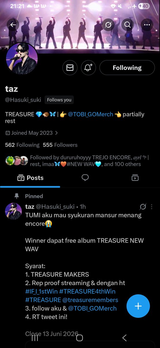 uraiurss's tweet photo. @Hasuki_suki @treasuremembers @TOBI_GOMerch Done all rules kak 🫶🏻

CONGRATULATIONS TREASURE
#IF_I_1stWin #TREASURE4thWin
#TREASURE @treasuremembers https://t.co/GaygpFXLhK