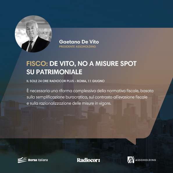 assoholding's tweet photo. 🔴 Fisco, De Vito: “No a misure spot su patrimoniale”

La nota Radiocor Il Sole24Ore del Presidente Gaetano De Vito, sull'ipotesi di applicazione di nuova patrimoniale

Leggi la nota completa 👇
https://t.co/dOm3GhZIbL

#Fisco #fiscalità #innovazione #tecnologia #patrimoniale #AI https://t.co/dXSdMQwy9n
