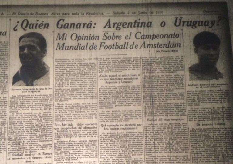 jptaborda74's tweet photo. 🇦🇷📰 El 2 de julio de 1928, un diario de Buenos Aires abría el debate: “¿Quién ganará: Argentina o Uruguay?”. 
La nota analizaba cuál de los dos conquistaría el Campeonato Mundial de Football de Ámsterdam. 
🇺🇾⚽🌍#Amsterdam1928 #UnaVueltaPorElPasado https://t.co/AyDA48fOdU