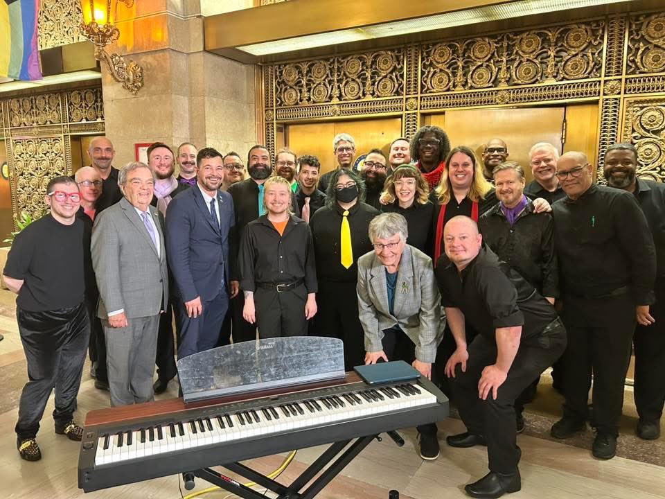 KBMorrison15's tweet photo. An additional thank you to President Toni Preckwinkle, my fellow allies on the Board ally Commissioners, and others for attending and showing your support. The Chicago Gay Men's Chorus gave a great performance as well! https://t.co/UZsb26bwKm