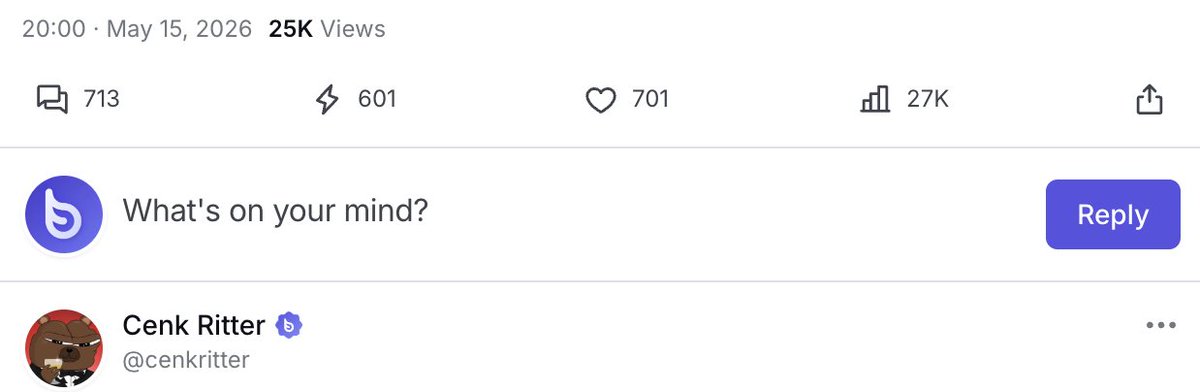 BrolyzFi's tweet photo. Challenge Alert! 🚨

Cenk Ritter posted a giveaway on Brolyz and broke engagement records.

Can you beat that number with just your content? https://t.co/bphT52ujj5