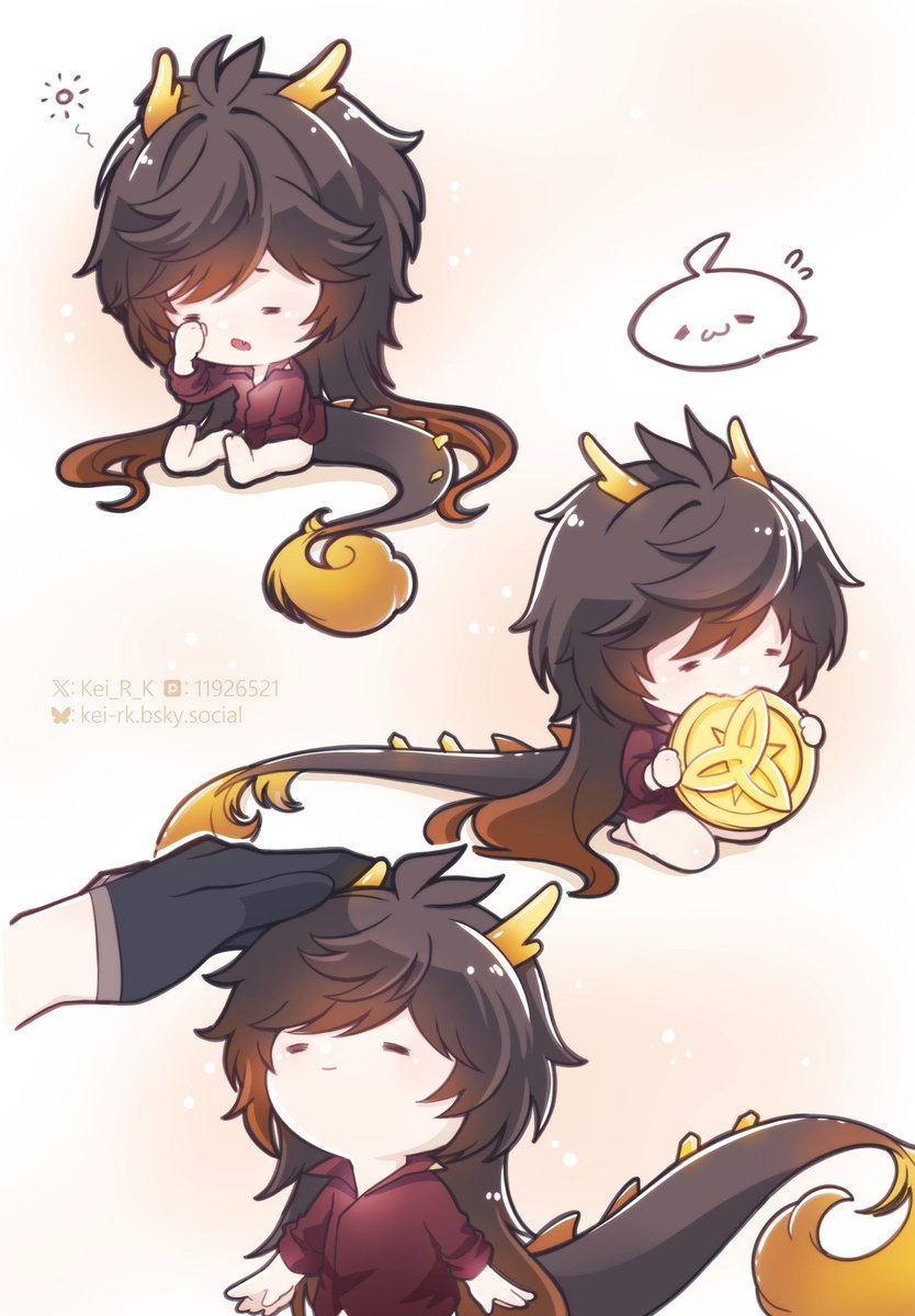 Kei_R_K's tweet photo. [ GNSN | TartaLi 💧🔶] Mini Zhongli~ https://t.co/gFGQ6RkwEH