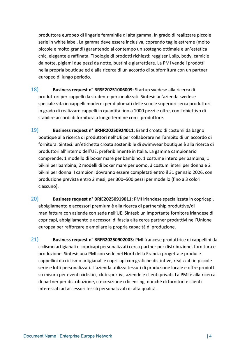 promosiena's tweet photo. Rete Enterprise Europe Network: proposte di affari nel settore tessile #EENCanHelp #EENTEXTILES #EENItaly #SME2EU https://t.co/qgjbd4X2Iq
