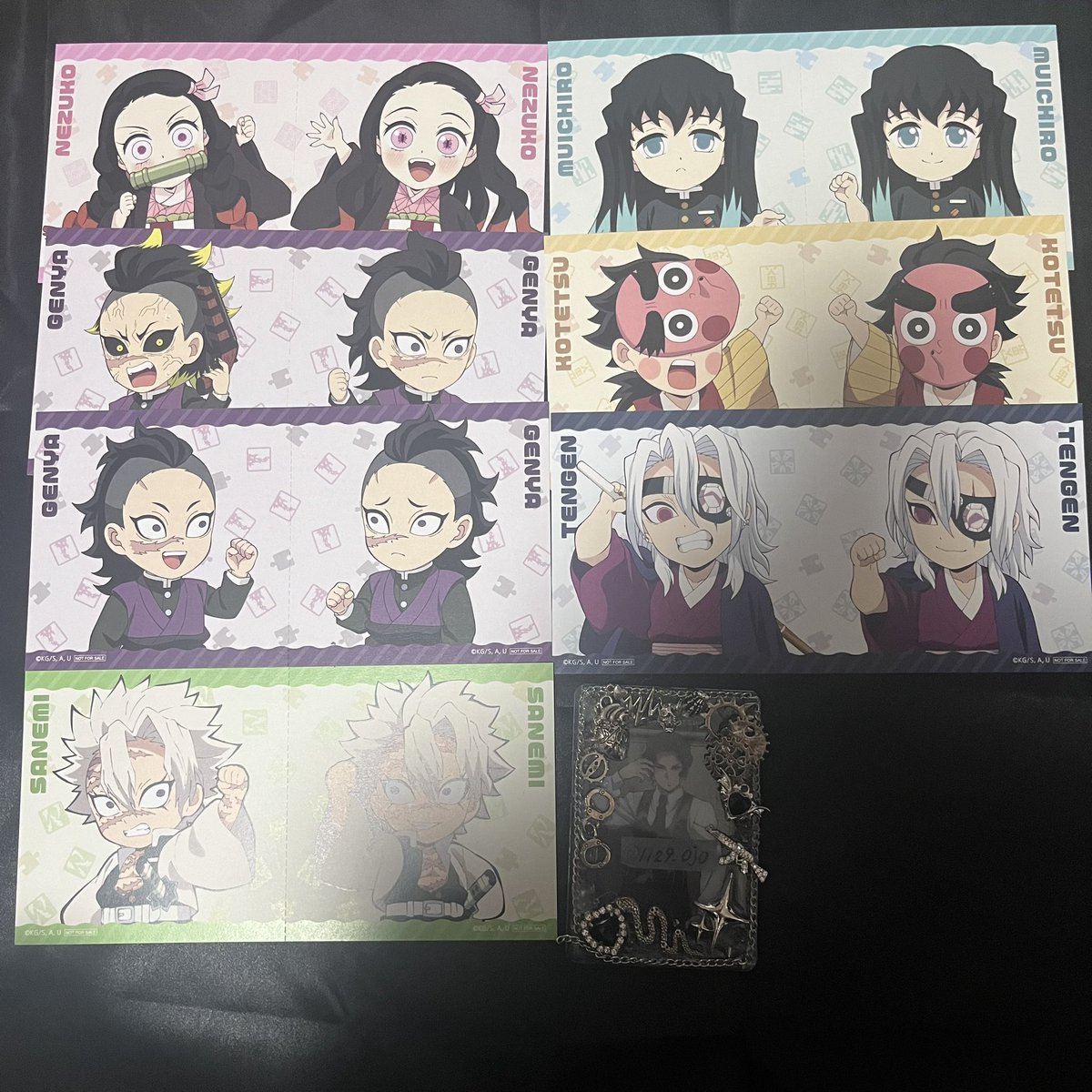 交換】鬼滅の刃 繋がる 大集合 ドリンク ノベルティ カード ufotable