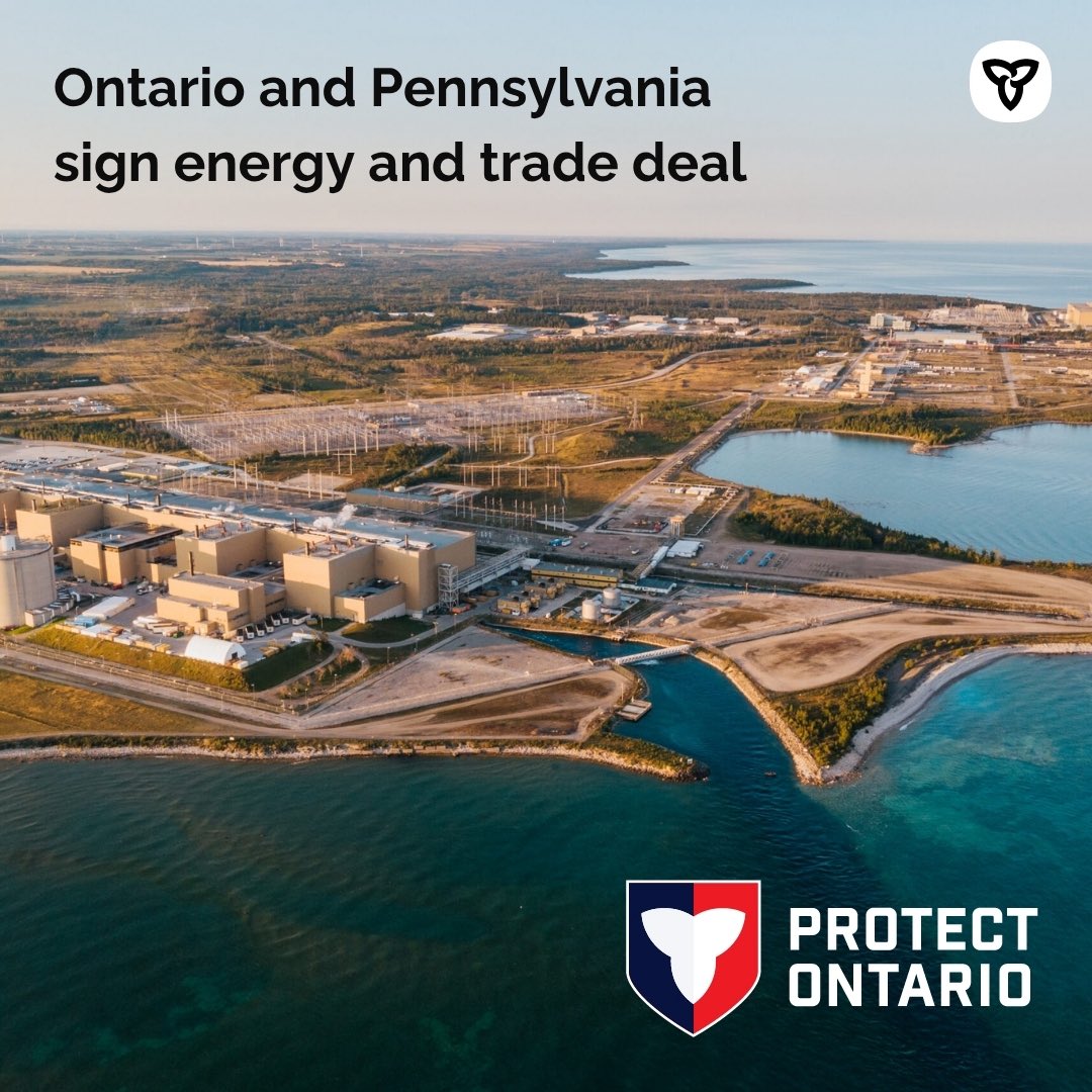 DaisyWai_'s tweet photo. Ontario and Pennsylvania have supported generations of workers and businesses through cross-border trade. 
 
This agreement, signed by Premier Ford and Governor Shapiro, will expand cooperation in areas of strategic importance to both economies.
 
🔗: https://t.co/vOLs6rBVkp https://t.co/h9QC6YjwlI