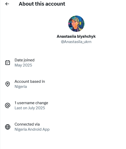 CoolEvvie's tweet photo. Happy Thursday, #Fellas!

Today we chase away fake Anastasias! Please treat these scammers with undying NAFO love!

https://t.co/sHUZhekV0u
https://t.co/w61EU7eubO
https://t.co/dIicpM3O1l
https://t.co/gqccMRbqzR

All above accnts based in Nigeria.
Please R&amp;B 🙏 https://t.co/JfmbCdi831