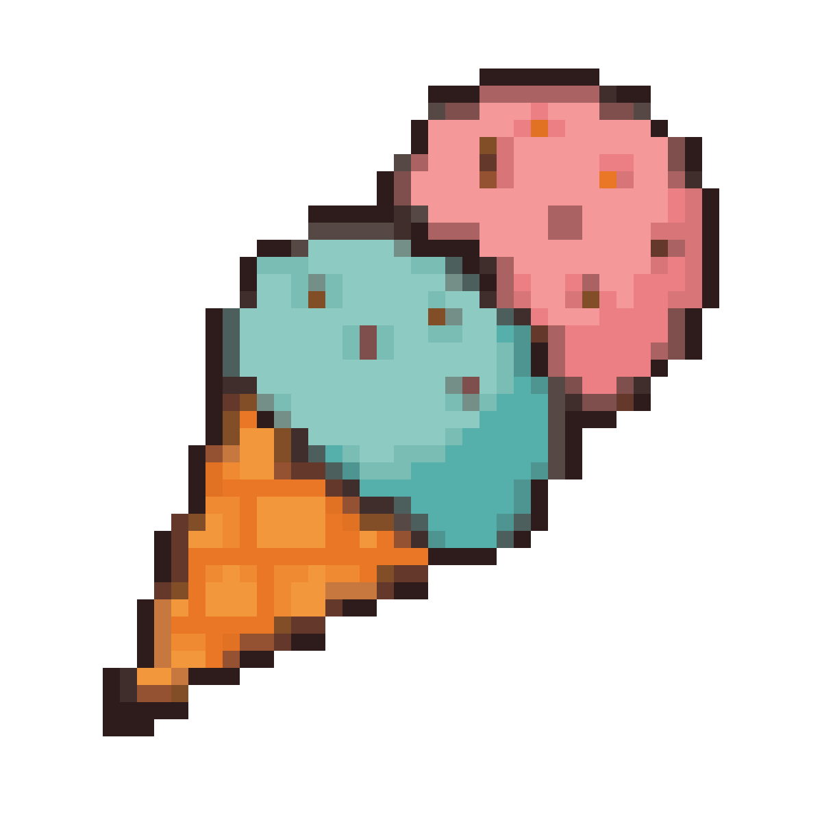 HituziANDO's tweet photo. 本日のドット絵
「アイスクリーム」

#ドット絵 #pixelartㅤㅤㅤㅤ https://t.co/2B5JCil0m7