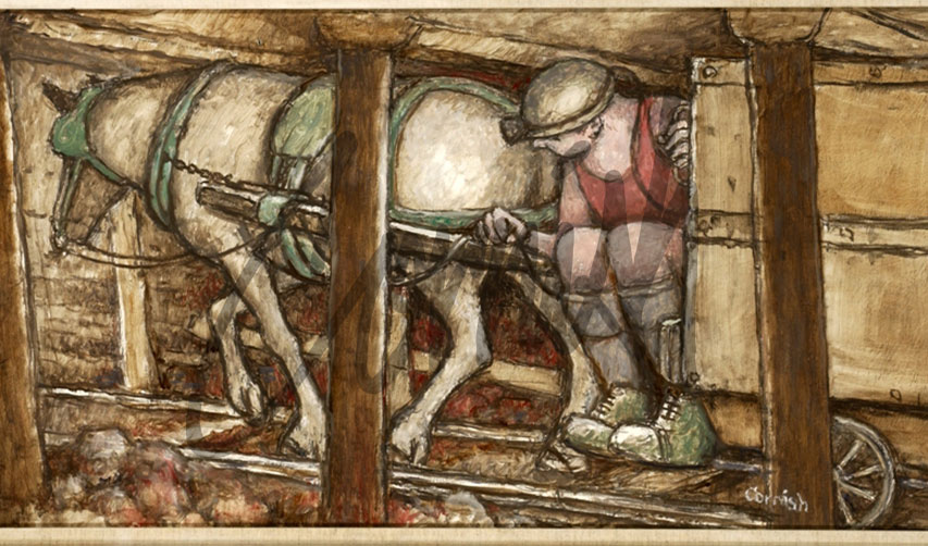NormanSCornish's tweet photo. The Pony Putter the first job underground for the young Norman Cornish and a record of a job which has passed into history. https://t.co/3NWYyDPQBs