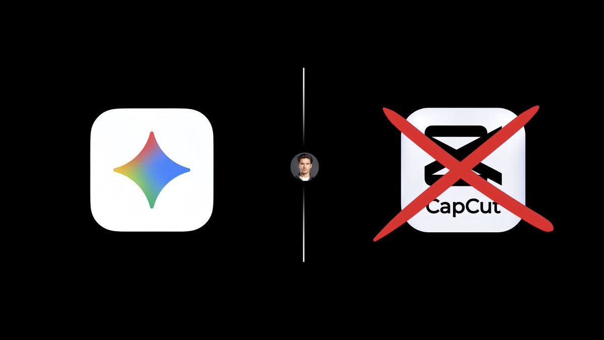 primemans's tweet photo. R.I.P CAPCUT😭

Google just launched a FREE AI that edits your videos by conversation.

You tell it what to change and it does it instantly.

Here is what Gemini Omni can do and how to access it free👇👇 https://t.co/y0C6eCs0TU