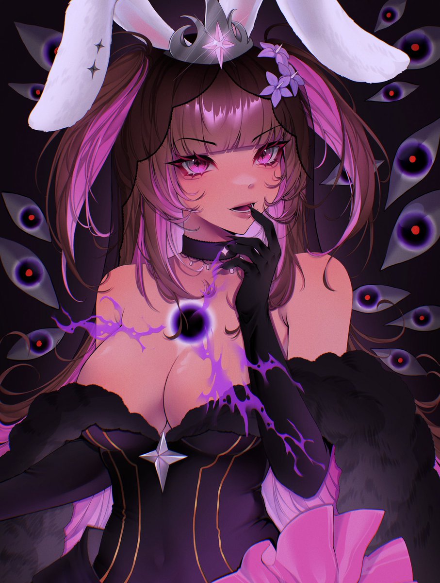 mp3goth's tweet photo. Commission + chibi doodle gift for @moonrabbithime 💞💓🩷 https://t.co/ySRaudnBVm
