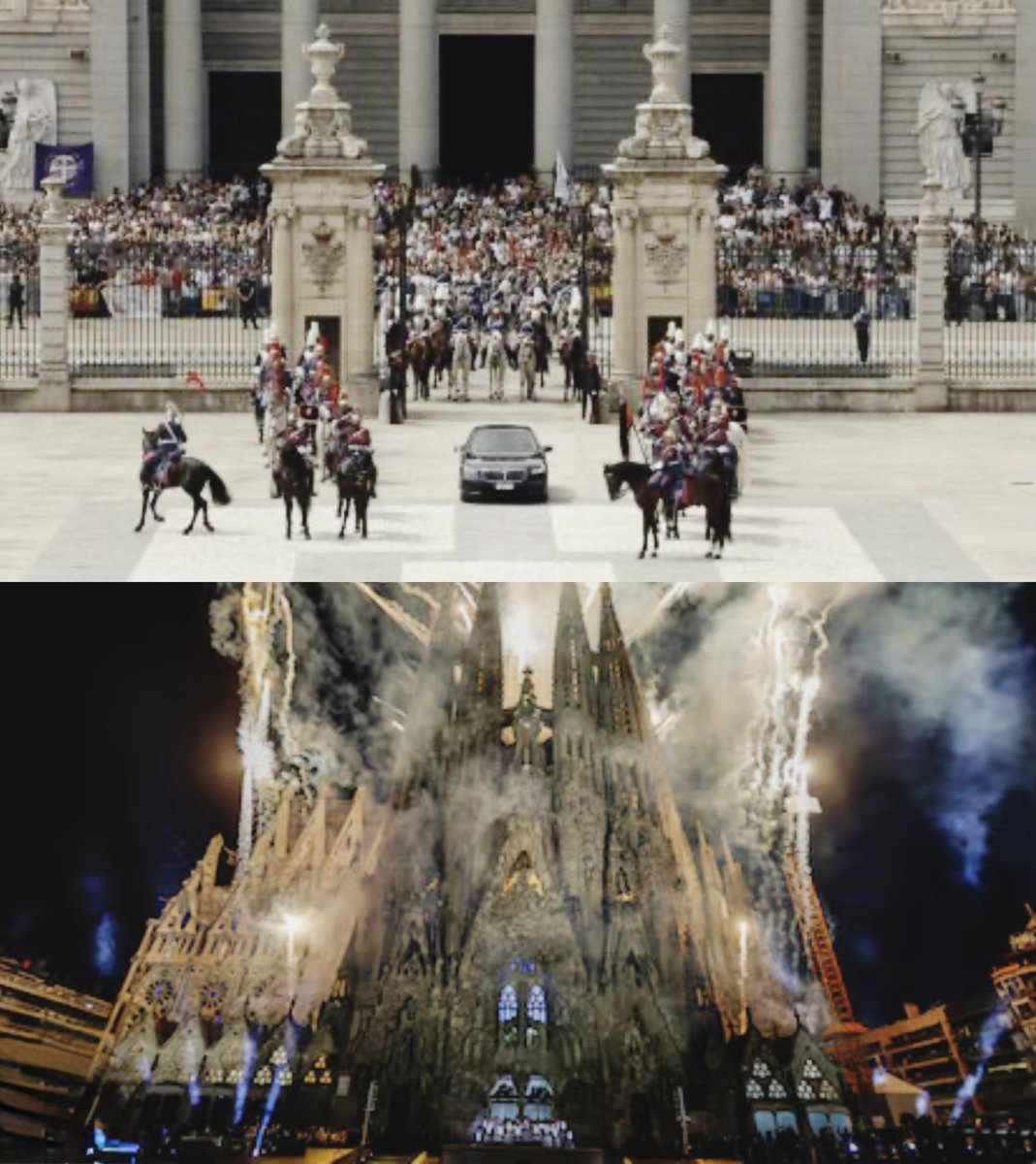 BelleBloody's tweet photo. Sinceramente, no esperaba que el pueblo español se implicase tanto en la visita del Papa.
Cada encuentro, ha sido magnífico.
Madrid con un espectacular recibimiento en el Palacio Real, donde se ha priorizado a los fieles y Barcelona con un espectáculo visual sin precedentes… una verdadera obra de arte que comenzó hace más de 100 años, diseñada por un genio.
España ha dejado el listón muy alto con imágenes y vídeos que han dado la vuelta al mundo. 
El Papa, sencillo, humano y muy diplomático, con una mente brillante y una sólida formación, ha conseguido conectar con el pueblo.
Ha quedado demostrado que España es un gran país en todos los aspectos, donde lo único que sobra es la casta política.