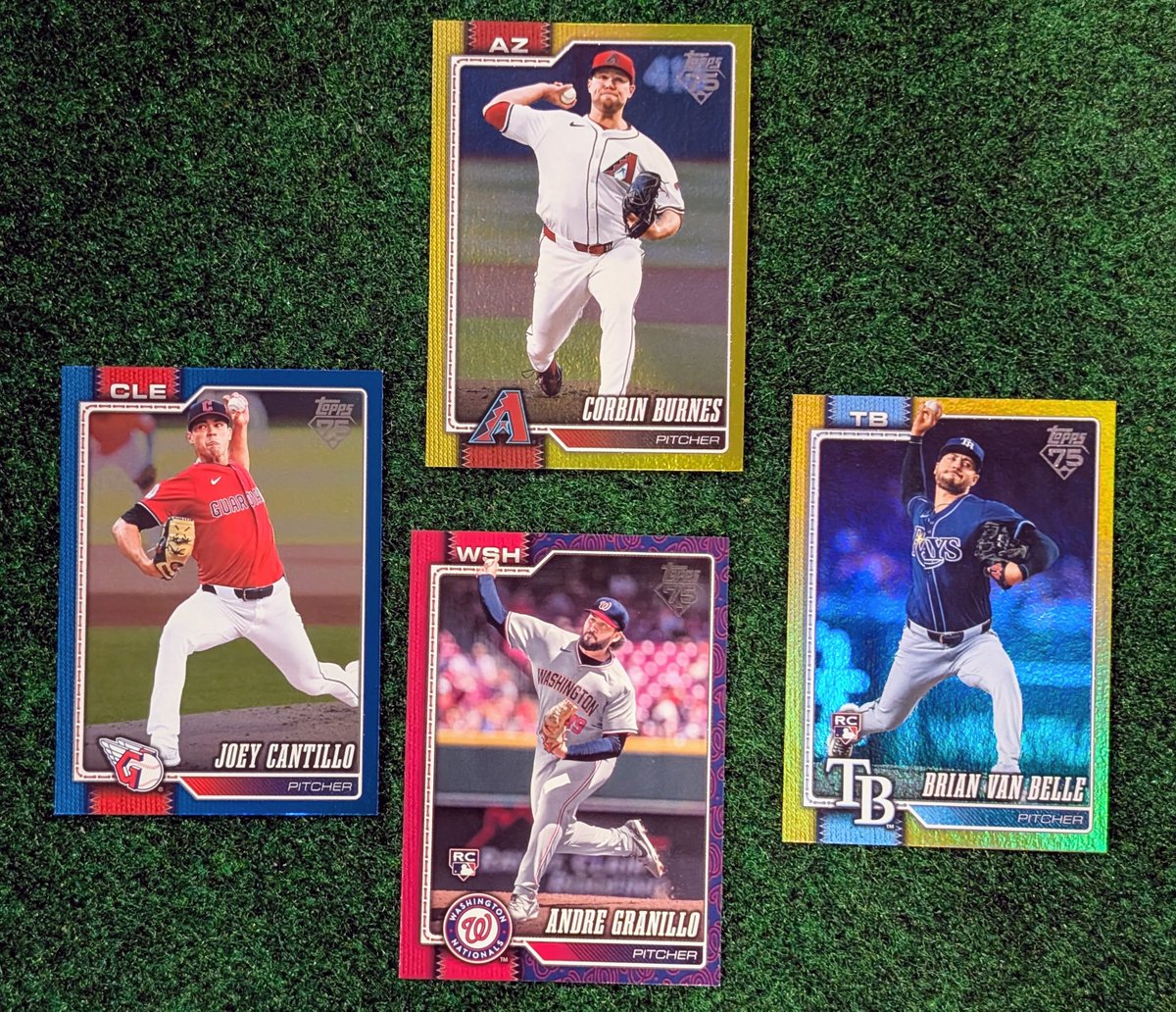 PeterBfromtheD's tweet photo. Time for hits.  
Box #1 produced the Granillo Team Border and Van Belle Gold /399.  
I pulled Burnes Gold /399 and Cantillo Blue /199 in Box #2. https://t.co/xJxZztCNCO